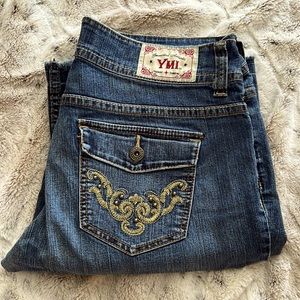 YMI Low-Rise Boot-Cut Jeans - size 11